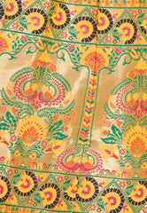 Pink & Yellow Designer Wedding Partywear Banarasi Silk Jacquard Lehenga Banarasi Silk Jacquard Dupatta & Banarasi Silk Jacquard Blouse