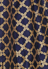 Deep Blue & Pink Designer Wedding Partywear Banarasi Silk Jacquard Lehenga Banarasi Silk Jacquard Dupatta & Banarasi Silk Jacquard Blouse