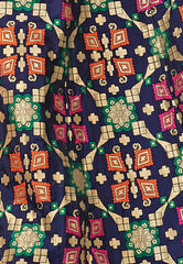 Deep Blue & Pink Designer Wedding Partywear Banarasi Silk Jacquard Lehenga Banarasi Silk Jacquard Dupatta & Banarasi Silk Jacquard Blouse