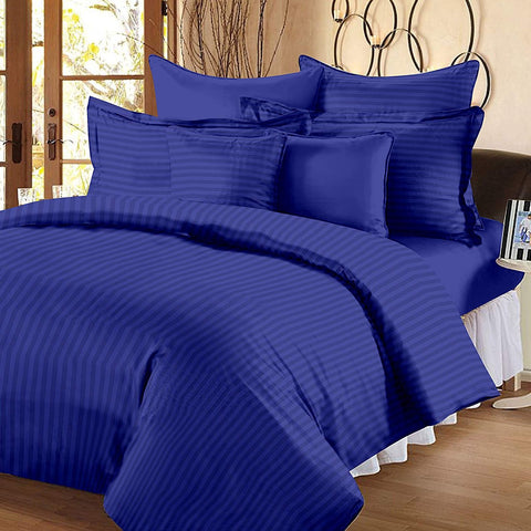 Royal Blue Pure Cotton Double Bed Bedsheet