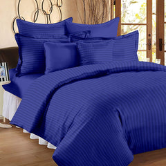 Royal Blue Pure Cotton Double Bed Bedsheet
