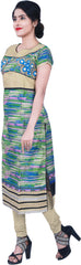 SMSAREE Mult-Colour Designer Casual Partywear Raw Silk Zari Pearl & Thread Hand Embroidery Work Stylish Women Kurti Kurta With Free Matching Leggings B060