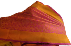 Pink Traditional Designer Wedding Hand Weaven Pure Benarasi Zari Work Saree Sari With Blouse BH101A
