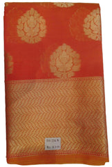 Red Traditional Designer Wedding Hand Weaven Pure Benarasi Zari Work Saree Sari With Blouse BH106A