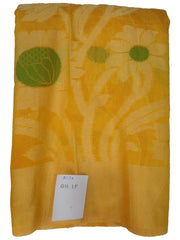 Yellow Traditional Designer Wedding Hand Weaven Pure Benarasi Zari Work Saree Sari With Blouse BH1F