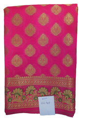 Pink Traditional Designer Wedding Hand Weaven Pure Benarasi Zari Work Saree Sari With Blouse BH4C