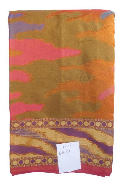 Multicolour Traditional Designer Wedding Hand Weaven Pure Benarasi Zari Work Saree Sari With Blouse BH6C