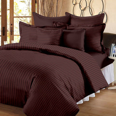 Plum Red Pure Cotton Double Bed Bedsheet
