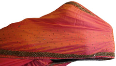 Gajari Designer Silk Hand Embroidery Beads Stone Work Saree Sari