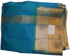 Blue Designer Bridal Hand Weaven Pure Benarasi Zari Work Saree Sari With Blouse