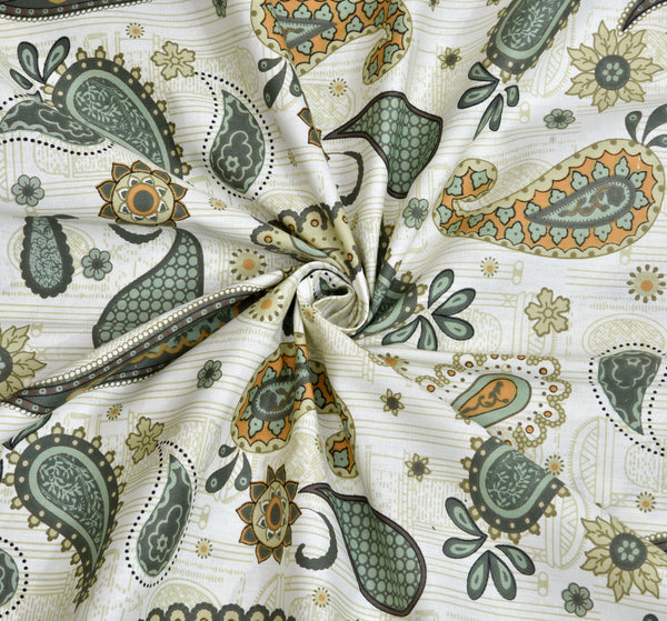 White Cotton Double Bed Bedsheet