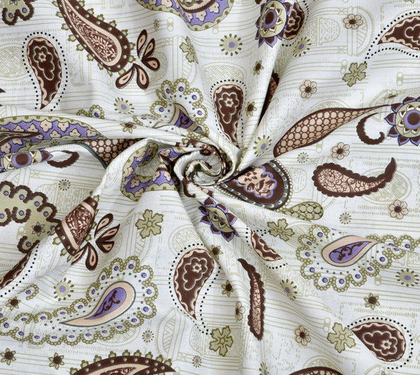 White Cotton Double Bed Bedsheet