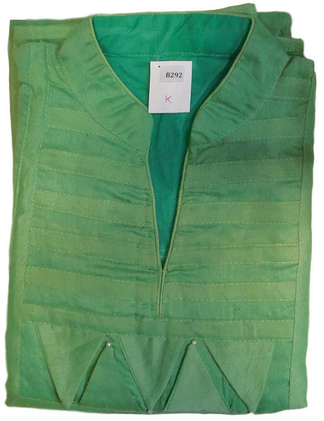 Sae Green Designer Cotton (Chanderi) Kurti