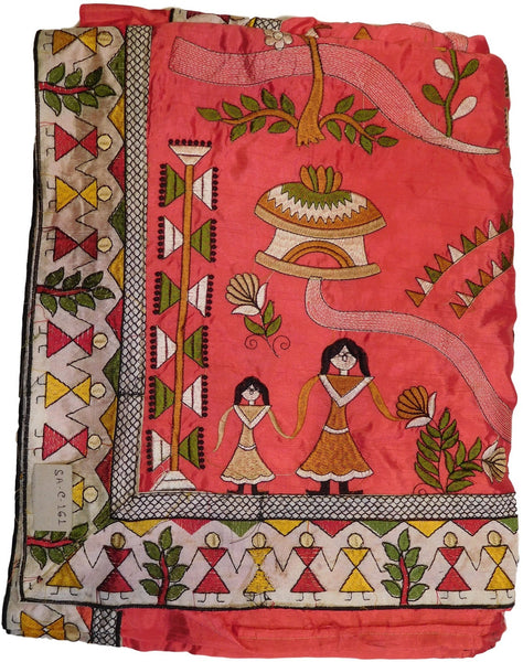 Red Designer Silk Saree