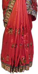 Red Designer Silk Saree