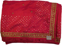 Pink Designer Silk Saree Stone Work Boder Sari
