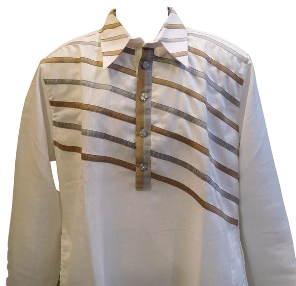White Designer Stylist Partywear Mens Kurta