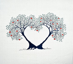 White Pure Cotton Double Bed Printed Bedsheet