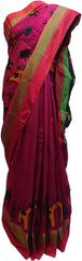 Pink & Black Designer PartyWear Cotton Thread Work Boutique Style Saree Sari E048