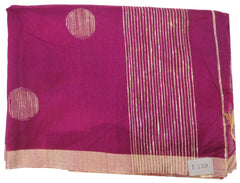 Wine Designer Wedding Partywear Pure Handloom Bengal Bangali Cotton Kolkata Saree Sari E130