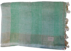 Green Designer Wedding Partywear Pure Handloom Bengal Bangali Cotton Kolkata Saree Sari E137