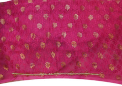 Pink & Cream Designer Wedding Partywear Brasso Hand Embroidery Cutdana Stone Beads Work Kolkata Saree Sari E245