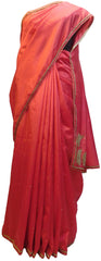 Gajari Designer Wedding Partywear Silk Hand Embroidery Thread Beads Stone Work Kolkata Saree Sari E440