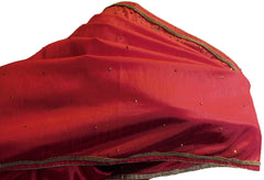 Gajari Designer Wedding Partywear Silk Hand Embroidery Thread Beads Stone Work Kolkata Saree Sari E440