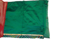 Red Designer PartyWear Pure Supernet (Cotton) Thread Gota Work Kolkata Saree Sari E570