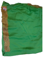 SMSAREE Green Designer Wedding Partywear Crepe (Rangoli) Zari& Stone Hand Embroidery Work Bridal Saree Sari With Blouse Piece E907