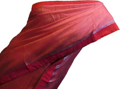 SMSAREE Pink Designer Wedding Partywear Handloom Linen Thread & Zari Hand Embroidery Work Bridal Saree Sari With Blouse Piece F130
