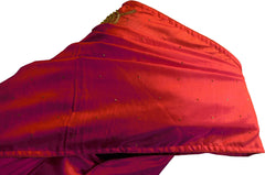 SMSAREE Pink Designer Wedding Partywear Silk Cutdana Beads Sequence & Stone Hand Embroidery Work Bridal Saree Sari With Blouse Piece F173