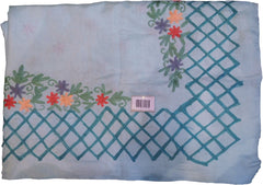 SMSAREE Grey Designer Wedding Partywear Silk Thread Hand Embroidery Work Bridal Saree Sari With Blouse Piece F346