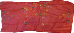 SMSAREE Gajari Designer Wedding Partywear Silk Stone & Sequence Hand Embroidery Work Bridal Saree Sari With Blouse Piece F351