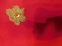 SMSAREE Pink Designer Wedding Partywear Georgette (Viscos) Stone Cutdana Thread Pearl & Zari Hand Embroidery Work Bridal Saree Sari With Blouse Piece F429