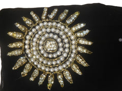 SMSAREE Black Designer Wedding Partywear Georgette (Viscos) Stone Cutdana & Pearl Hand Embroidery Work Bridal Saree Sari With Blouse Piece F440