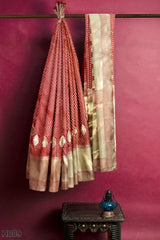Red Designer Wedding Partywear Banarasi Pure Silk Zari Hand Embroidery Work Bridal Saree Sari With Blouse Piece H009