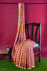 Pink Orange Designer Wedding Partywear Silk Zari Hand Embroidery Work Bridal Saree Sari With Blouse Piece H020