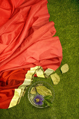 Red Designer Wedding Partywear Georgette Zari Cutdana Hand Embroidery Work Bridal Saree Sari With Blouse Piece H030