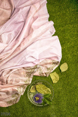 Pink Designer Wedding Partywear Silk Stone Cutdana Hand Embroidery Work Bridal Saree Sari With Blouse Piece H104