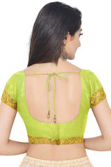 Green Beige Designer Wedding Partywear Georgette Bullion Stone Hand Embroidery Work Bridal Saree Sari With Blouse Piece H144