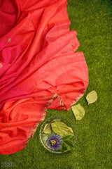 Red Designer Wedding Partywear Pure Georgette Cutdana Thread Stone Hand Embroidery Work Bridal Saree Sari With Blouse Piece H230