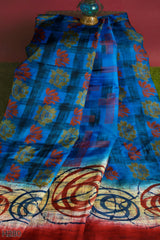 Multicolour Designer Wedding Partywear Pure Crepe Hand Brush Printed Hand Embroidery Work Bridal Saree Sari Without Blouse Piece H280