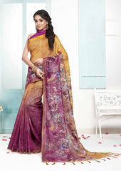Multi Colour Cotton Designer Saree Sari