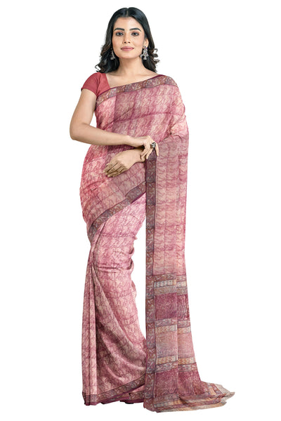 Multicolour Designer Wedding Partywear Pure Crepe Printed Hand Embroidery Work Bridal Saree Sari With Blouse Piece PC32