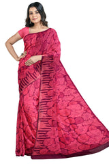 Multicolour Designer Wedding Partywear Pure Georgette Printed Hand Embroidery Work Bridal Saree Sari With Blouse Piece PG12