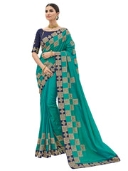 Brown Two Tone Chiffon Embroidered Beautiful Floral Stone Designer Saree Sari