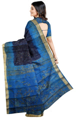 Multicolour Designer Wedding Partywear Pure Silk Printed Zari Hand Embroidery Work Bridal Saree Sari With Blouse Piece PS4