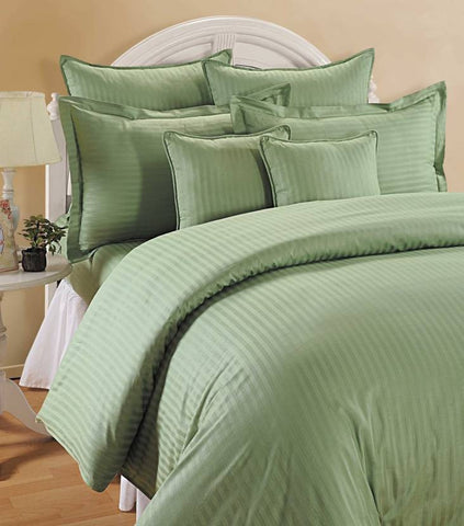 Pista Green Pure Cotton Double Bed Bedsheet