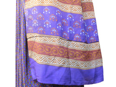 Multicolor Designer Wedding Partywear Pure Crepe Hand Brush Reprinted Kolkata Saree Sari RP118